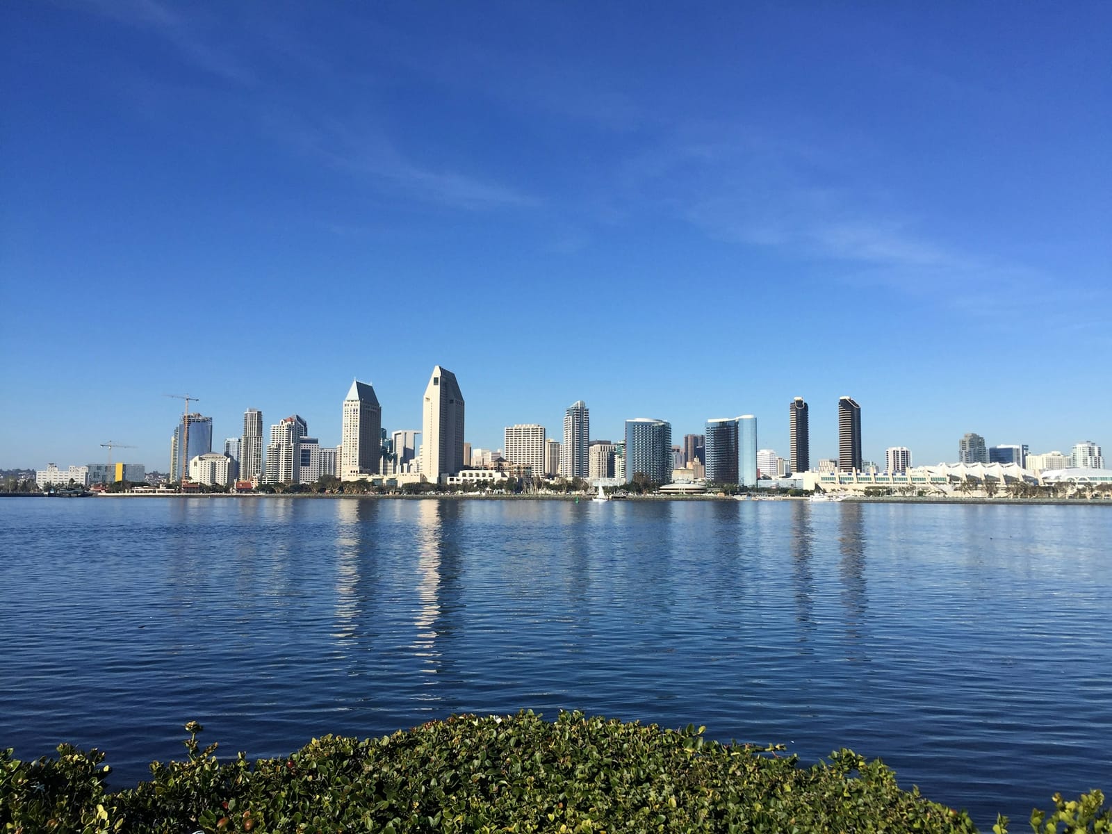 Downtown San Diego skyline across the bay